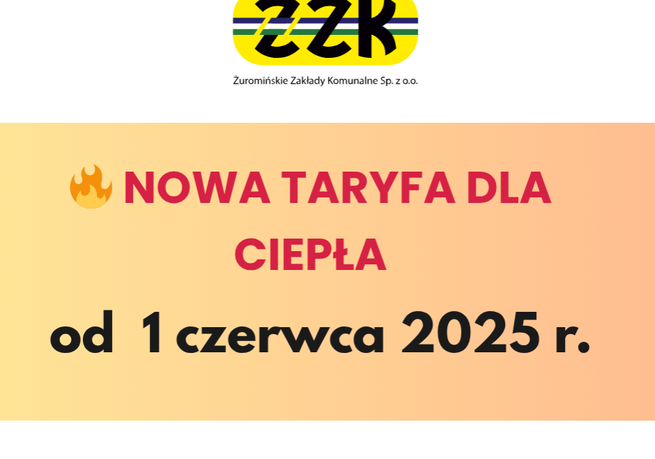 NOWA TARYFA ZA CIEPŁO