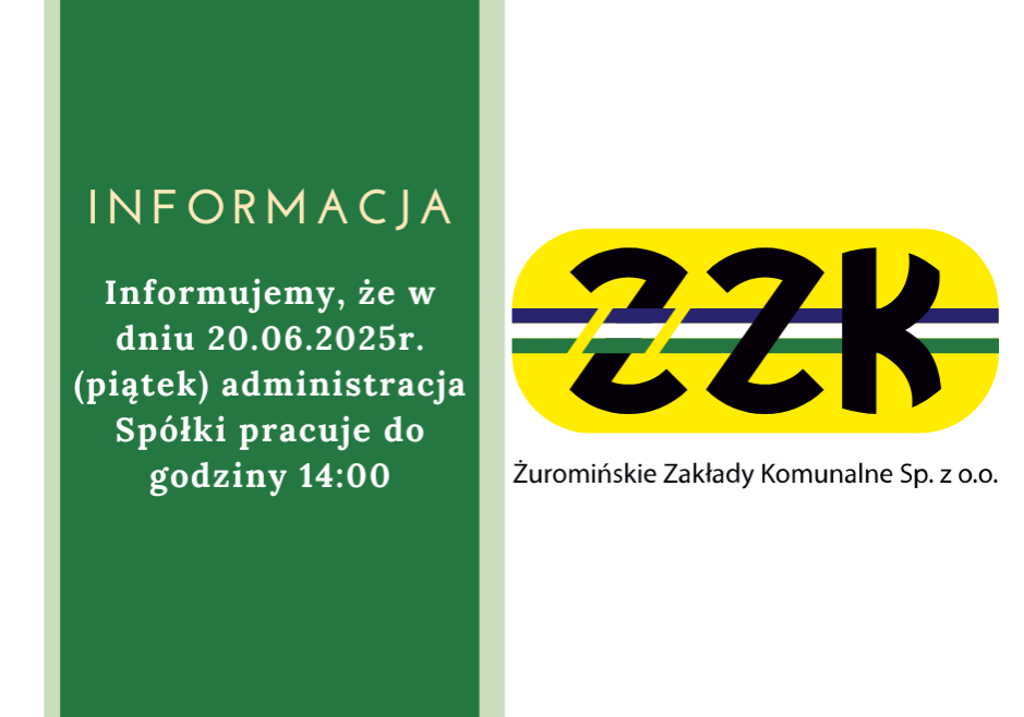 Godziny pracy w dniu 20.06.2025r.