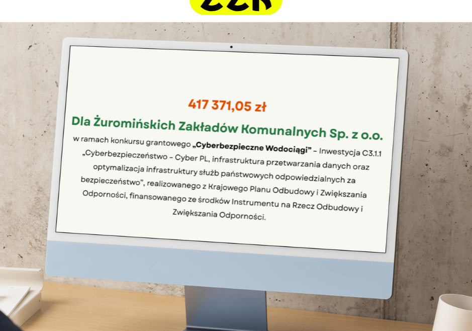 Grant dla Żuromińśkich Zakładów Komunalnych Sp. z o.o.