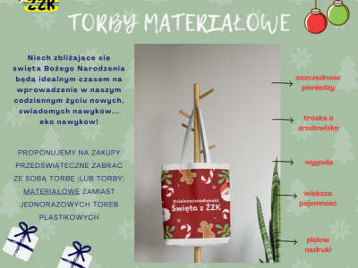 Torby materiałowe- idealne na świąteczne zakupy