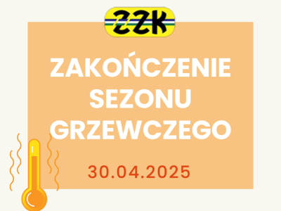 Zakończenie sezonu grzewczego