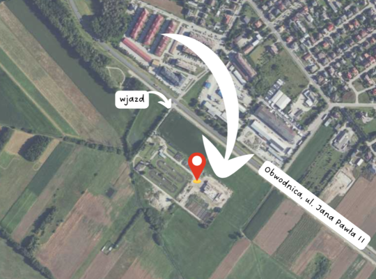 Nowa lokalizacja biura Zakładu Wodociągów, Kanalizacji i Oczyszczalni