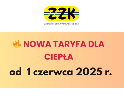 NOWA TARYFA ZA CIEPŁO