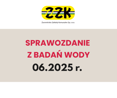 Sprawozdanie z badań wody
